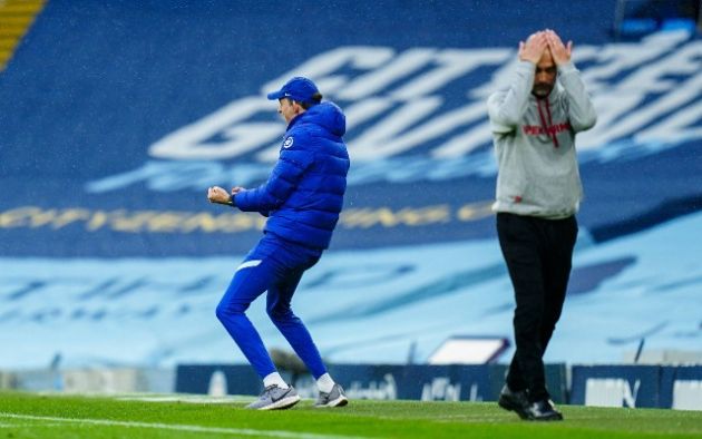 Tuchel celebrating vs Guardiola