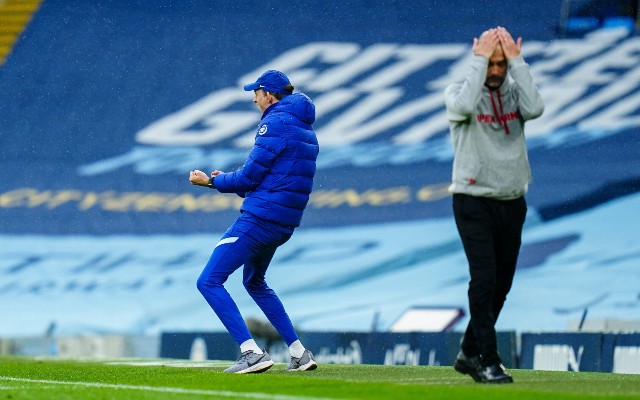 Tuchel celebrating vs Guardiola