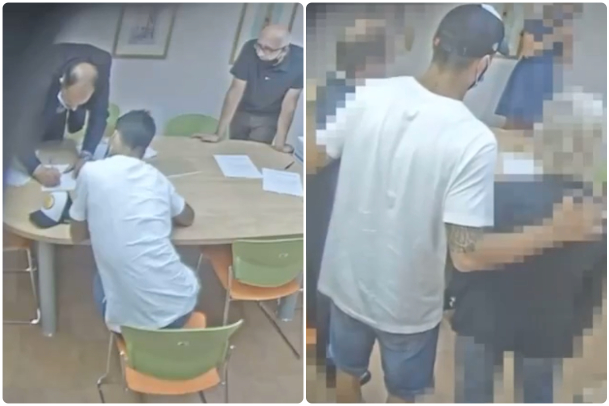 Video - Leaked footage of Suarez in Juventus and Italian citizenship test