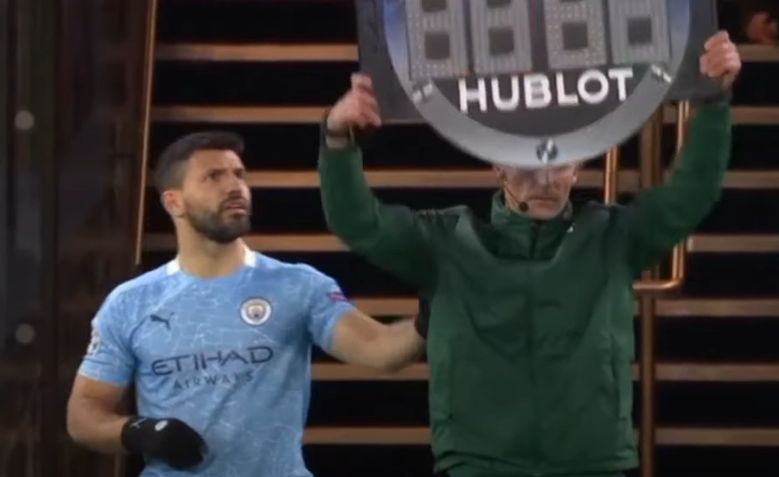 aguero funny reaction