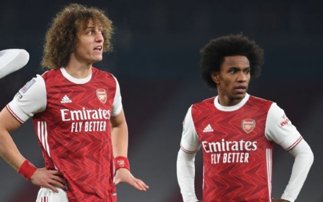 arsenal duo david luiz willian