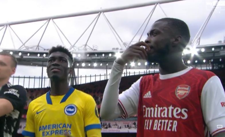 pepe and bissouma talking