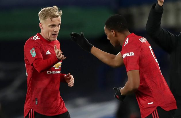 Martial van de Beek Man Utd
