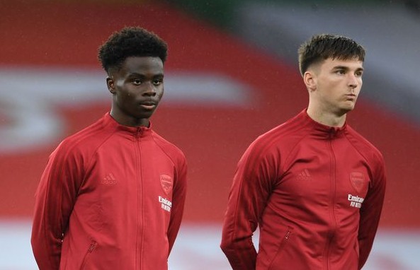 Arsenal Bukayo Saka Kieran Tierney
