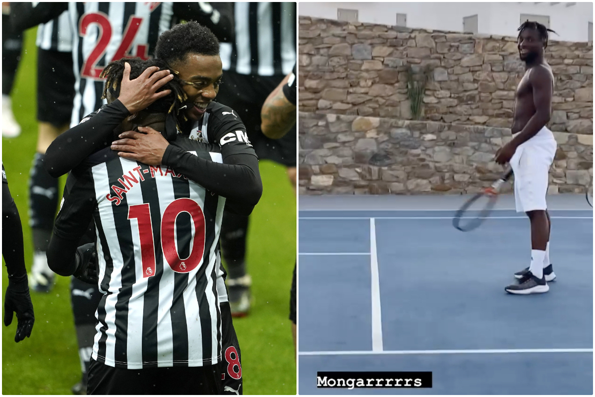 Arsenal star Willock on holiday with Saint-Maximin