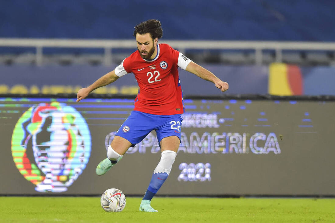 Ben Brereton in action vs Bolivia