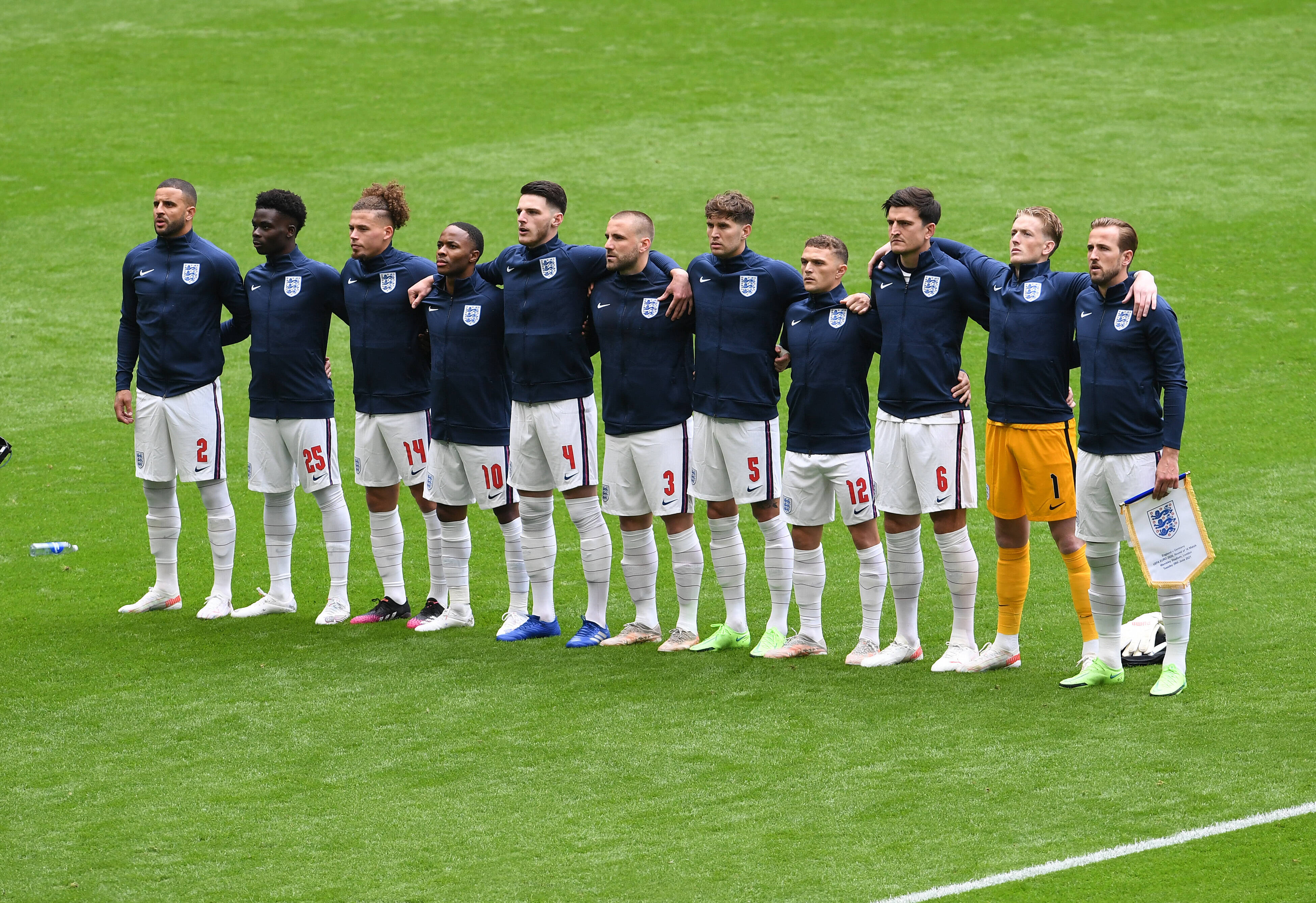 England team lineup for Germany clash at the Euros