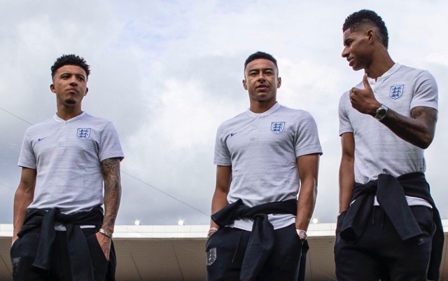 England trio Sancho Lingard Rashford