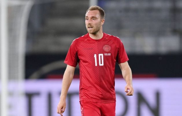 Eriksen in action for Denmark