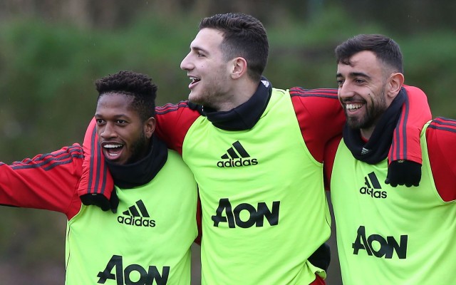 Fred Dalot Bruno Fernandes Man Utd