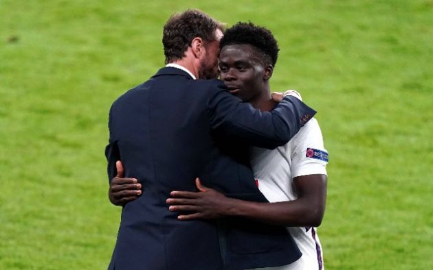 Gareth Southgate Bukayo Saka England Euro 2020