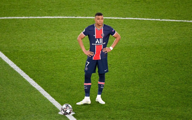 Kylian Mbappe centre circle
