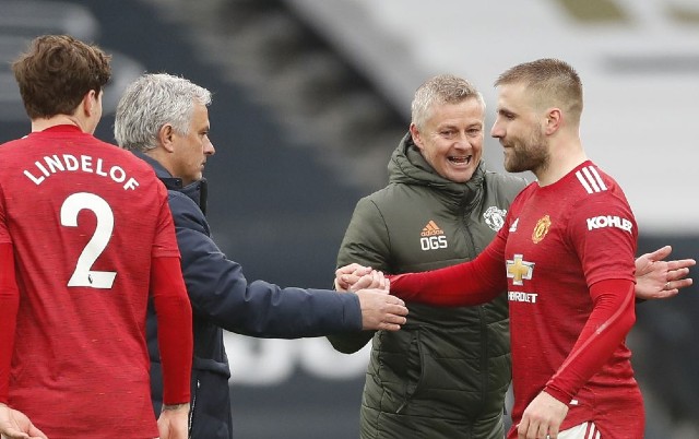 Lindelof Mourinho Solskjaer Shaw