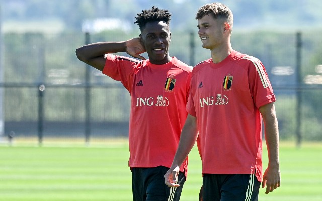 Lokonga Belgium training