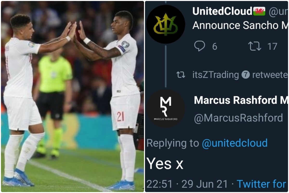 Rashford deletes tweet confirming Man United signing of Sancho