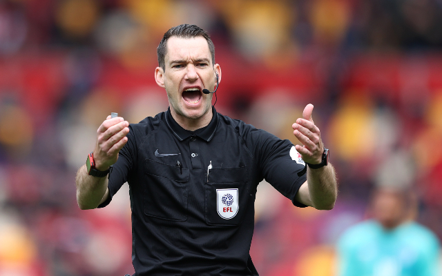 Referee Jarred Gillett
