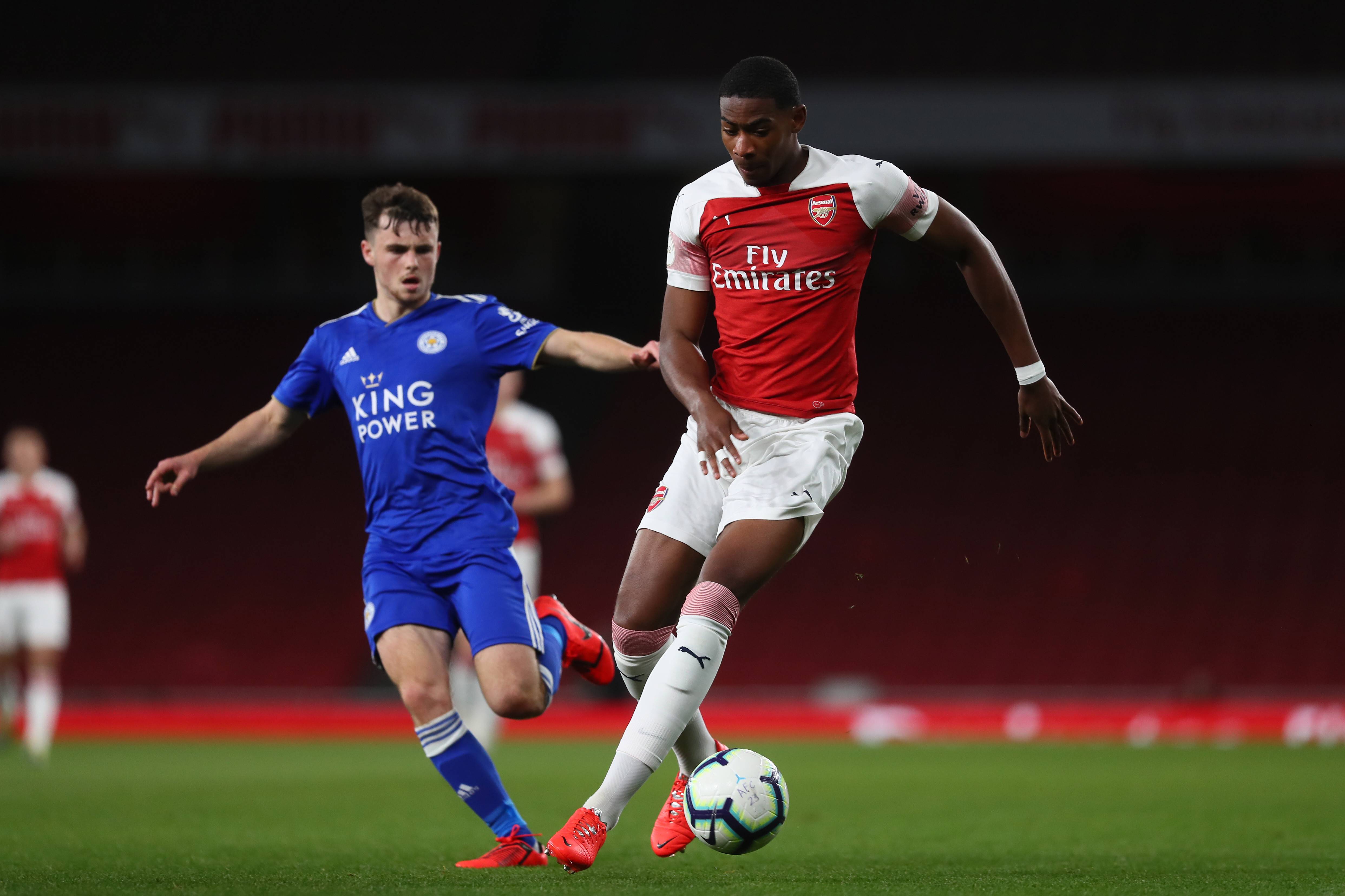 Zech Medley in action for Arsenal Under-23s
