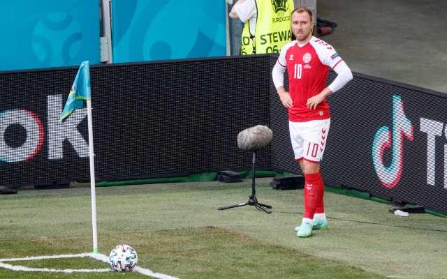 eriksen denmark corner kick