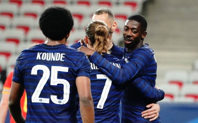 kounde griezmann dembele france
