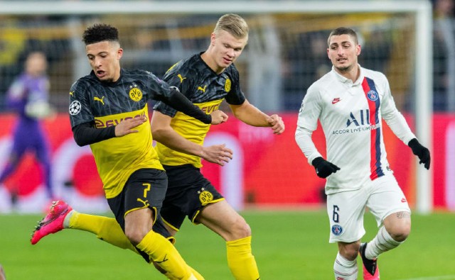 sancho haaland verratti dortmund psg