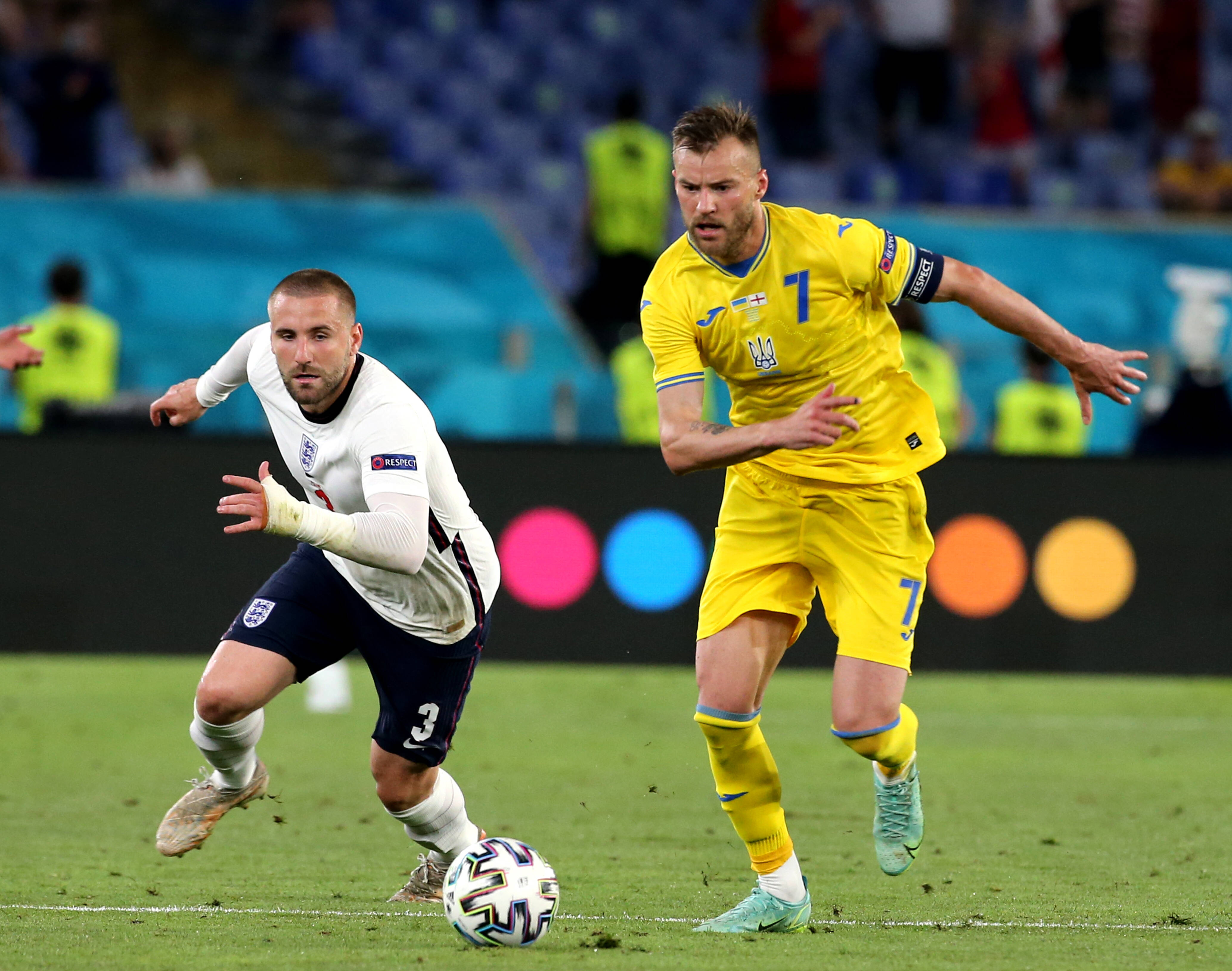Luke Shaw of England