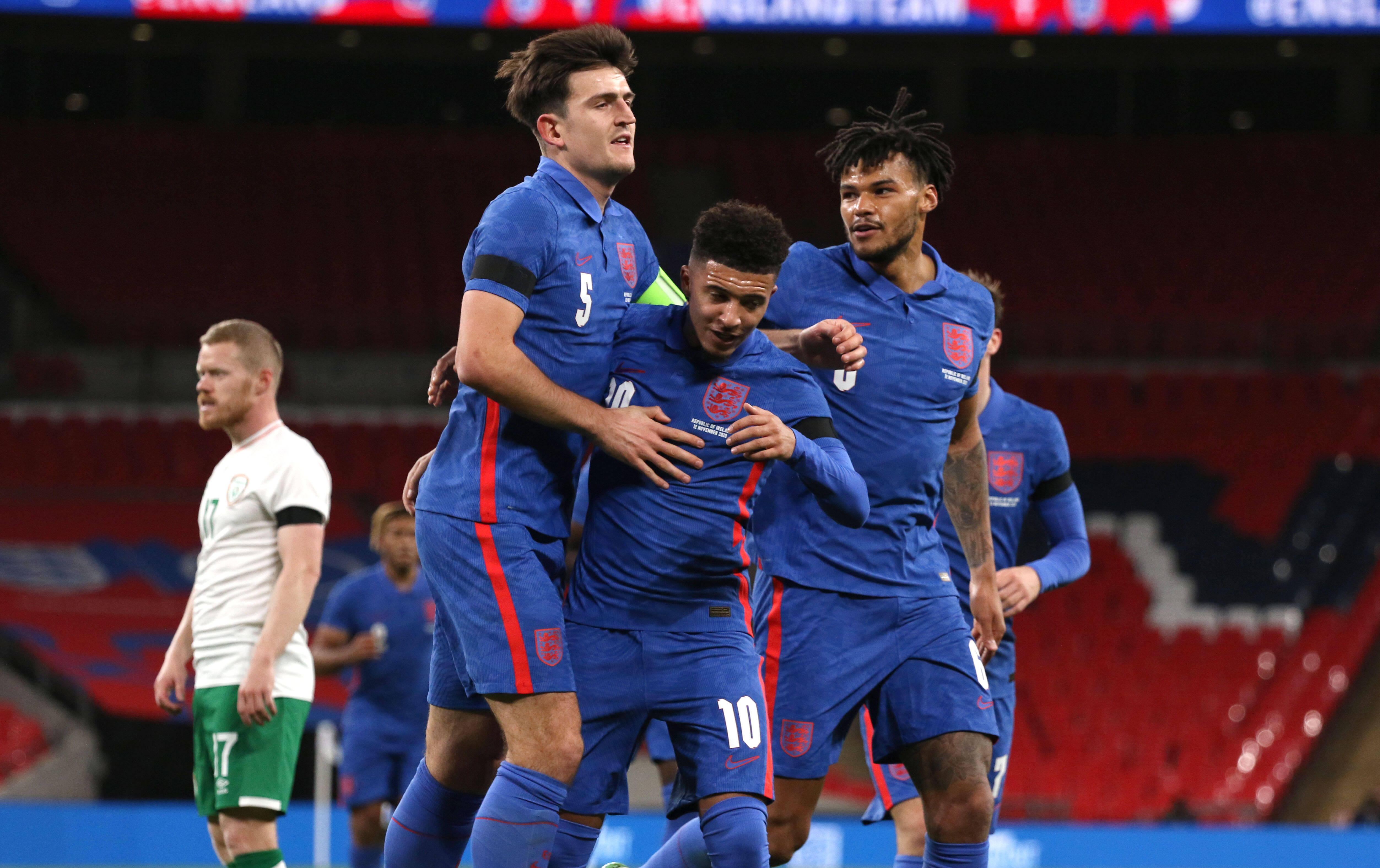 Harry Maguire and Jadon Sancho