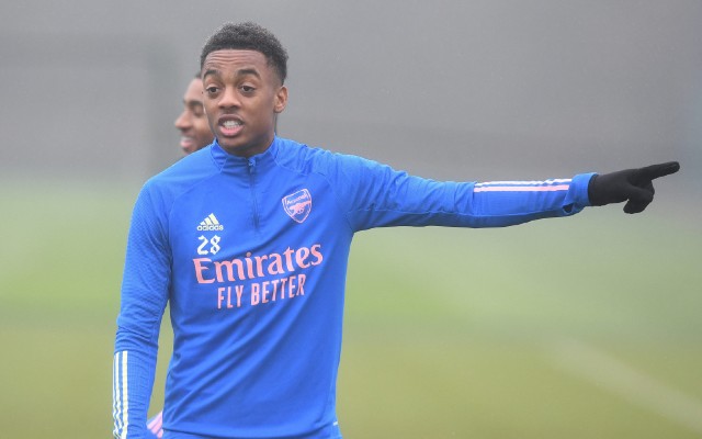 Joe Willock Arsenal training