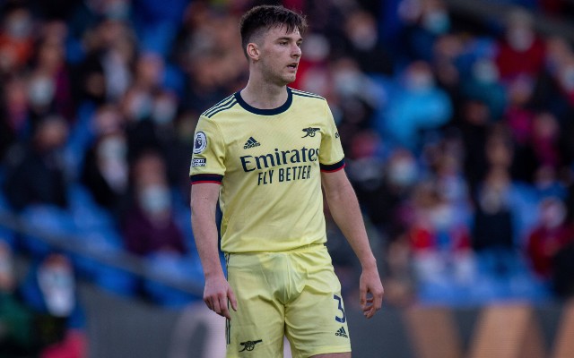 Kieran Tierney Arsenal yellow kit