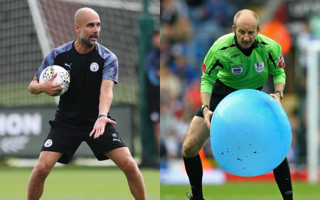 Pep Guardiola vs Mike Riley