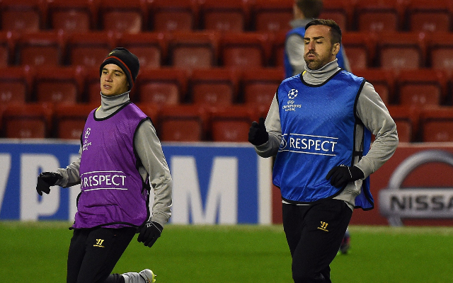 Philippe Coutinho and Jose Enrique