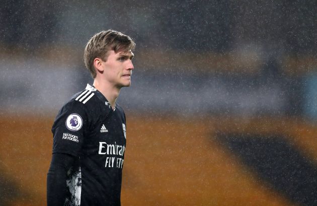 Runar Alex Runarsson in the Premier League for Arsenal