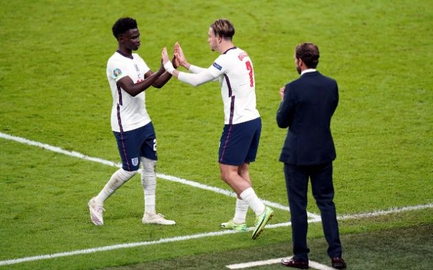 Saka Grealish Southgate England Denmark