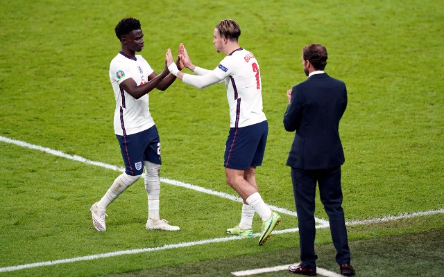 Saka Grealish Southgate England Denmark
