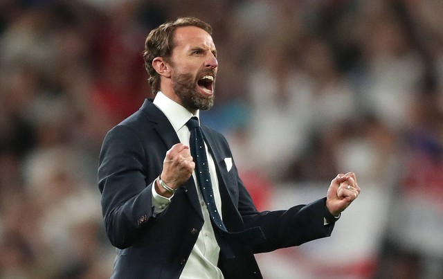 Southgate celebration vs Denmark