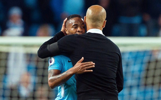 raheem sterling and pep guardiola city