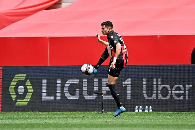 Youcef Atal of Nice is attracting interest from Crystal Palace