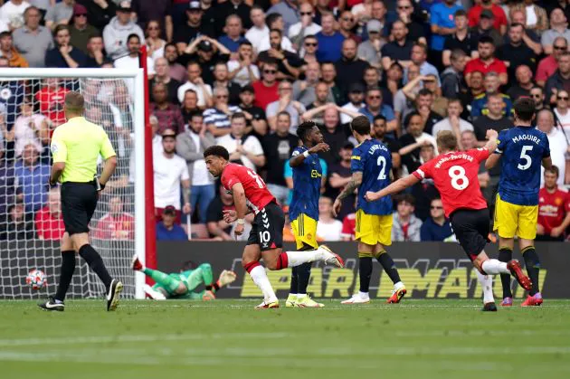 Fred couldn't stop Che Adams' effort