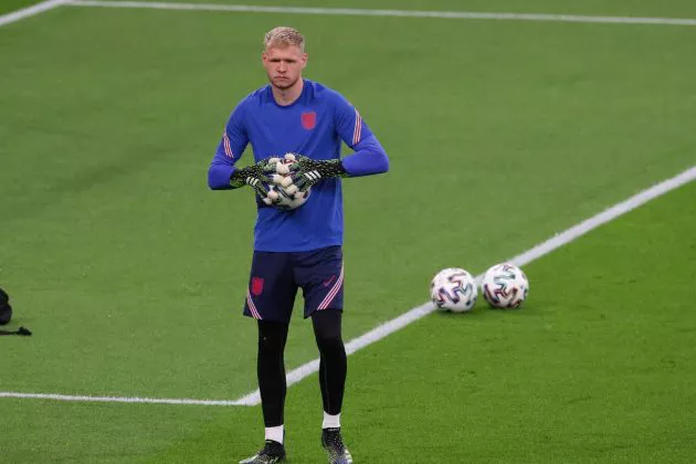 Aaron Ramsdale training for England