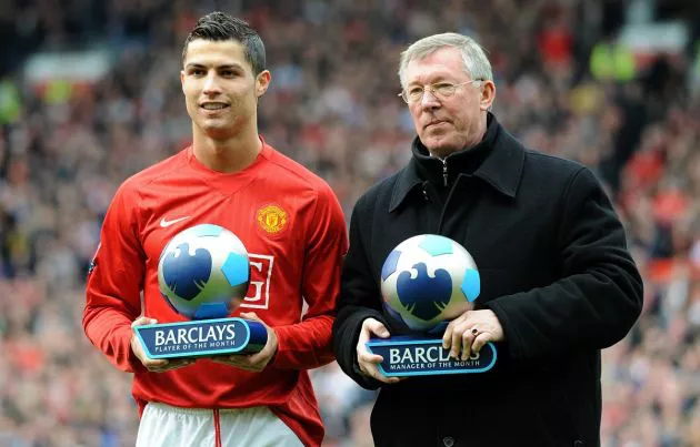 Cristiano Ronaldo Sir Alex Ferguson Manchester United