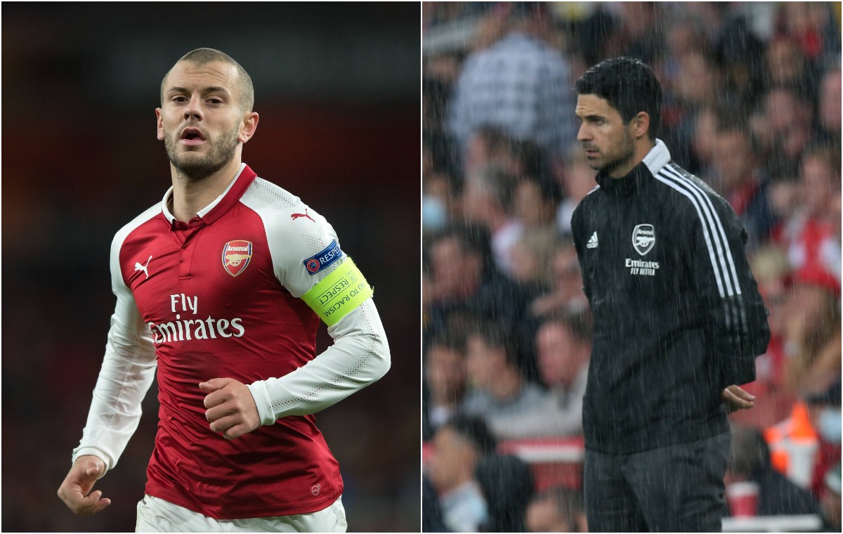 Jack Wilshere and Mikel Arteta