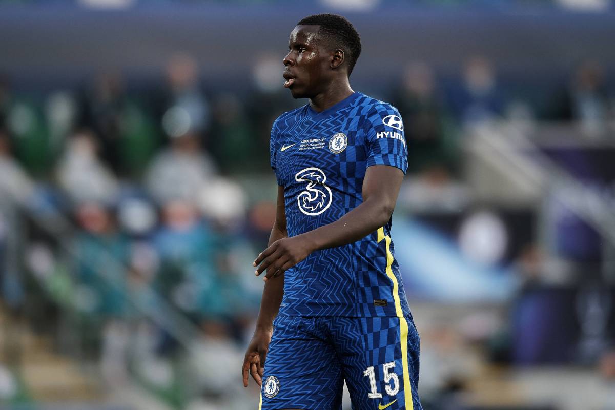 Kurt Zouma in action for Chelsea in the UEFA Super Cup Kurt Zouma in action for Chelsea in the UEFA Super Cup