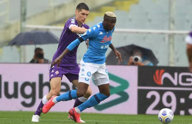 Nikola Milenkovic Fiorentina vs Napoli Serie A