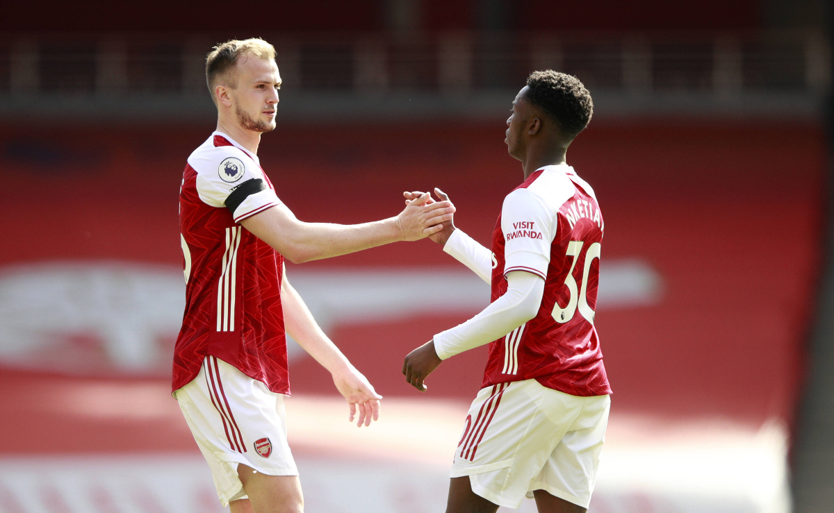 Nketiah and Holding for Arsenal