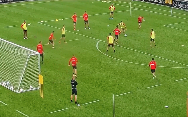 Video - Mavropanos amazing training goal for Stuttgart