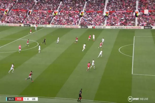 Video - Pogba assists Bruno Fernandes for Man United vs Leeds