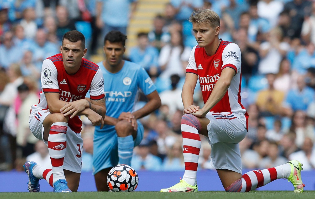 Xhaka Odegaard Arsenal City