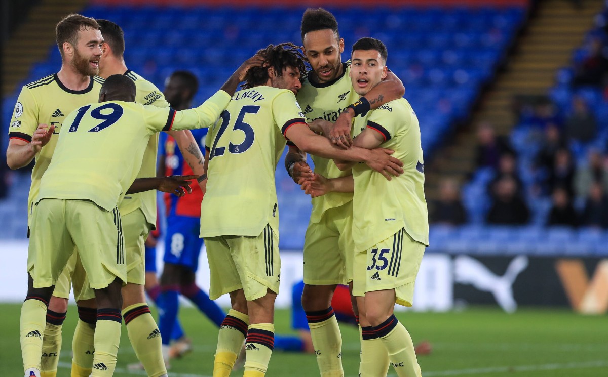 chambers elneny aubameyang martinelli arsenal