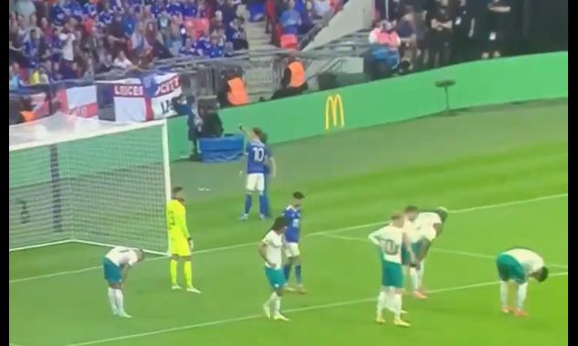 james maddison selfie during game