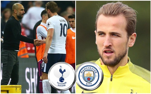 kane man city tottenham guardiola