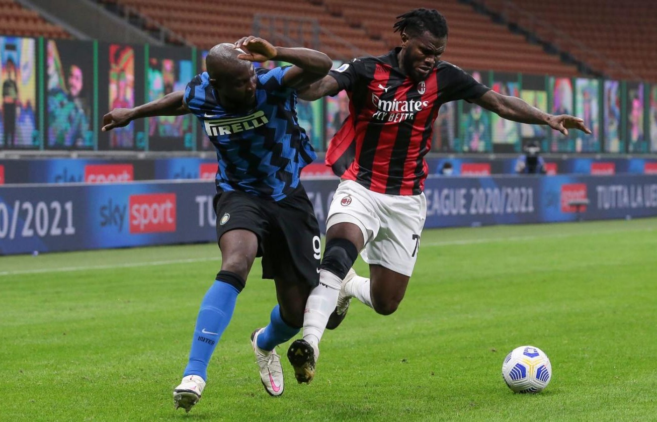 romelu lukaku franck kessie milan derby